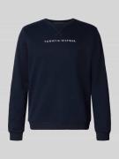 Tommy Hilfiger Regular Fit Sweatshirt aus Baumwoll-Mix in Marine, Größ...