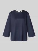 Rich & Royal Longsleeve mit Rundhalsausschnitt und 3/4-Arm in Marine, ...