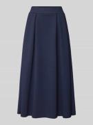 Rich & Royal Midirock mit elastischem Bund in Marine, Größe S