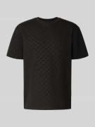 JOOP! Collection T-Shirt mit geripptem Rundhalsausschnitt in Black, Gr...