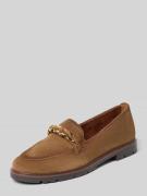 Tamaris Loafer aus echtem Rindsleder in Camel, Größe 36