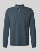 MCNEAL Regular Fit Poloshirt mit Label-Stitching in Petrol, Größe XXL