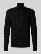Polo Ralph Lauren Rollkragenpullover mit Label-Stitching in Black, Grö...