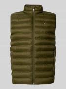 Tommy Hilfiger Regular Fit Steppweste mit Logo-Stitching in Gruen, Grö...