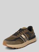 Tommy Jeans Low Top Sneaker aus Leder-Mix in Khaki, Größe 40