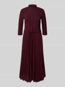 Tommy Hilfiger Tailliertes Freizeitkleid aus Viskose-Mix in Bordeaux, ...