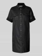 Noisy May Minikleid mit Knopfleiste in Black, Größe L