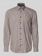 ETERNA Comfort Fit Business-Hemd mit Button-Down-Kragen in Beige, Größ...