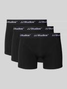 Jack & Jones Trunks mit Logo-Stitching Modell 'Soho' im 3er-Pack in Bl...