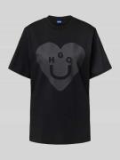 Hugo Blue Loose Fit T-Shirt aus reiner Baumwolle Modell 'VINTAGE TEE' ...