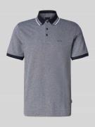 BOSS Regular Fit Poloshirt aus reiner Baumwolle in Marine, Größe L