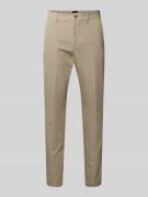 BOSS Slim Fit Anzughose aus Baumwoll-Mix Modell 'KAITON' in Beige, Grö...