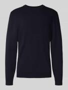 MCNEAL Strickpullover mit gerippten Abschlüssen in Marine, Größe L