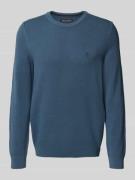 Marc O'Polo Regular Fit Strickpullover aus reiner Baumwolle in Jeansbl...
