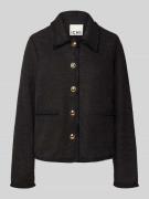 ICHI Blazer mit Knopfleiste Modell 'KATE' in Black, Größe M