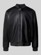 Calvin Klein Jeans Bomberjacke mit Stehkragen in Black, Größe XXL