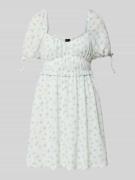 Gina Tricot Minikleid mit Strukturmuster Modell 'Indra' in Offwhite, G...