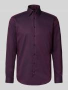 Christian Berg Men Regular Fit Business-Hemd aus reiner Baumwolle mit ...