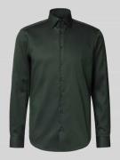 Christian Berg Men Regular Fit Business-Hemd aus reiner Baumwolle mit ...