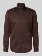 Christian Berg Men Regular Fit Business-Hemd aus reiner Baumwolle mit ...