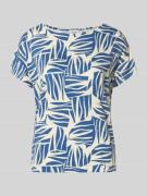 s.Oliver RED LABEL Relaxed Fit T-Shirt aus Viskose-Mix in Ocean, Größe...