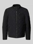 Replay Steppjacke mit Reißverschlusstaschen und Label-Detail in Black,...