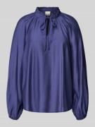 ICHI Regular Fit Bluse mit Schlüsselloch-Ausschnitt Modell 'KARLANI' i...