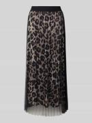 s.Oliver BLACK LABEL Ausgestellter Plissee-Rock mit semitransparenten ...