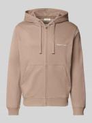Jack & Jones Sweatjacke mit Känguru-Tasche und Reißverschluss in Beige...