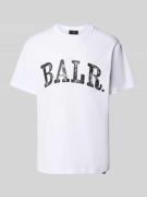 Balr. T-Shirt mit Logo und Rundhalsausschnitt in Weiss, Größe L