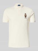 Polo Ralph Lauren Poloshirt mit Label-Stitching in Weiss, Größe L