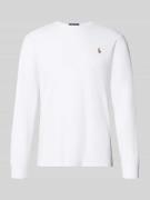 Polo Ralph Lauren Longsleeve mit gerippten Abschlüssen in Weiss, Größe...