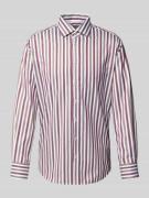 ETERNA Regular Fit Business-Hemd mit Knopfleiste in Bordeaux, Größe 39