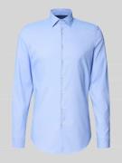 Jake*s Slim Fit Business-Hemd mit extra langem Arm in Bleu, Größe 37/3...