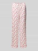 Christian Berg Woman Regular Fit Pyjama-Hose mit Tunnelzug in Offwhite...