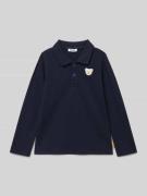 Steiff Regular Fit Longsleeve mit Logo-Stitching in Marine, Größe 104