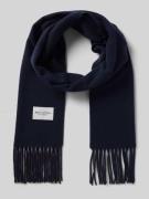 Marc O'Polo Wollschal aus reinem Wollschal in Dunkelblau, Größe 1
