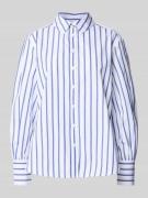 Brax Hemdbluse mit Knopfleiste Modell 'VIC' in Marine, Größe 36