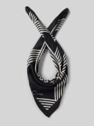 OPUS Schal mit Label-Print Modell 'Adilly' in Black, Größe 1