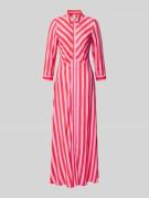YAS Hemdblusenkleid mit 3/4-Arm Modell 'SAVANNA' in Pink, Größe L