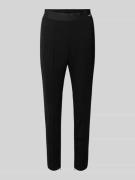 Cambio Slim Fit Stoffhose mit Label-Print Modell 'RYDER' in Black, Grö...