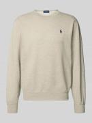 Polo Ralph Lauren Sweatshirt mit Label-Stitching in Hellgrau, Größe S