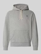 Polo Ralph Lauren Regular Fit Hoodie mit Logo-Stitching in Hellgrau, G...