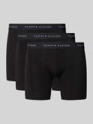 Tommy Hilfiger Slim Fit Trunks aus Baumwoll-Mix in Black, Größe L
