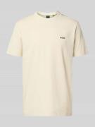 BOSS Green Regular Fit T-Shirt aus Baumwoll-Mix Modell 'TEE' in Offwhi...