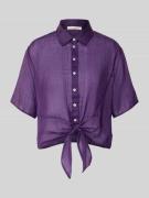Christian Berg Woman Regular Fit Bluse mit Knoten-Detail in Lila, Größ...