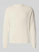 Calvin Klein Jeans Oversized Strickpullover mit gerippten Abschlüssen ...