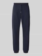 Tommy Hilfiger Regular Fit Sweatpants aus Baumwoll-Mix in Marine, Größ...