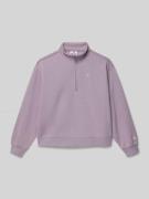 CHAMPION Hoodie mit Troyer-Kragen in Flieder, Größe 128