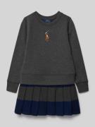 Polo Ralph Lauren Teens Sweatkleid mit Logo-Stitching in Anthrazit Mel...